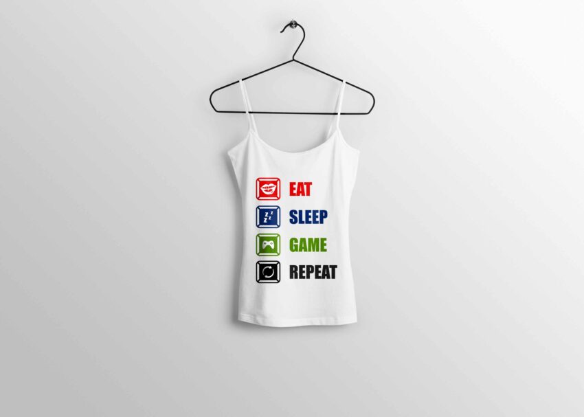 Eat Sleep Game T-shirt Design