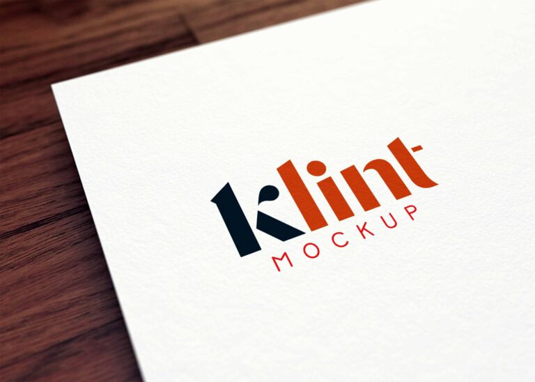 Fashion White Paper Logo Mockup