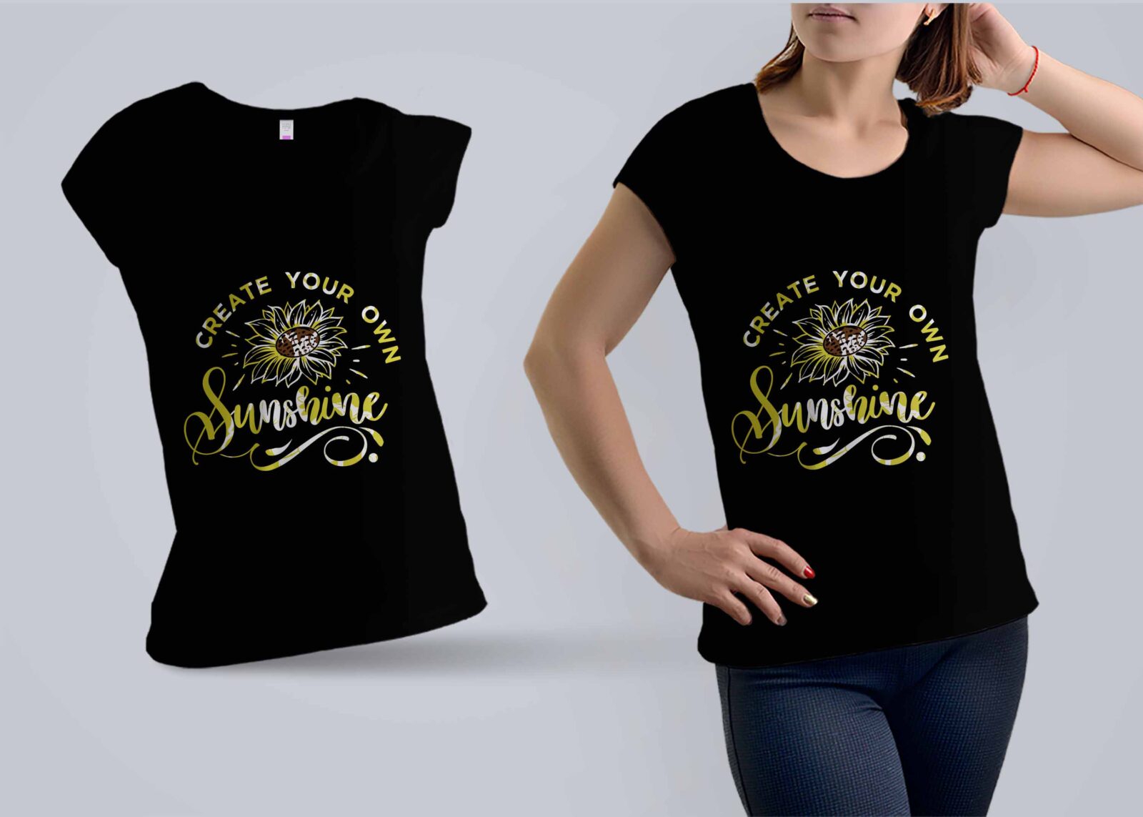 Floral Sunshine T-shirt Design (1)