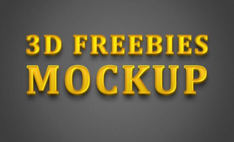 Free 3D Freebies Mockup