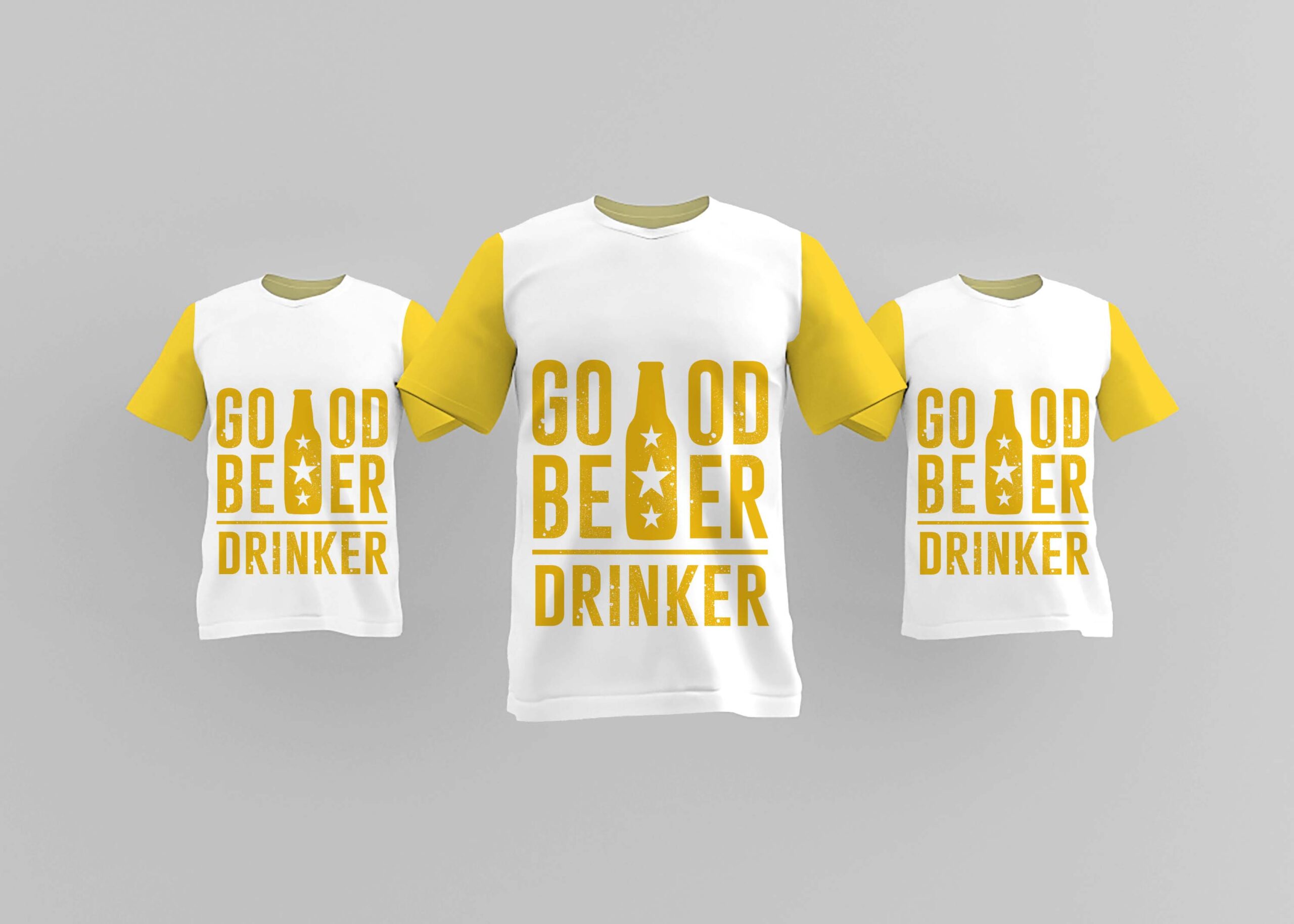 Free 3D Half Sleeves T-Shirt Mockup