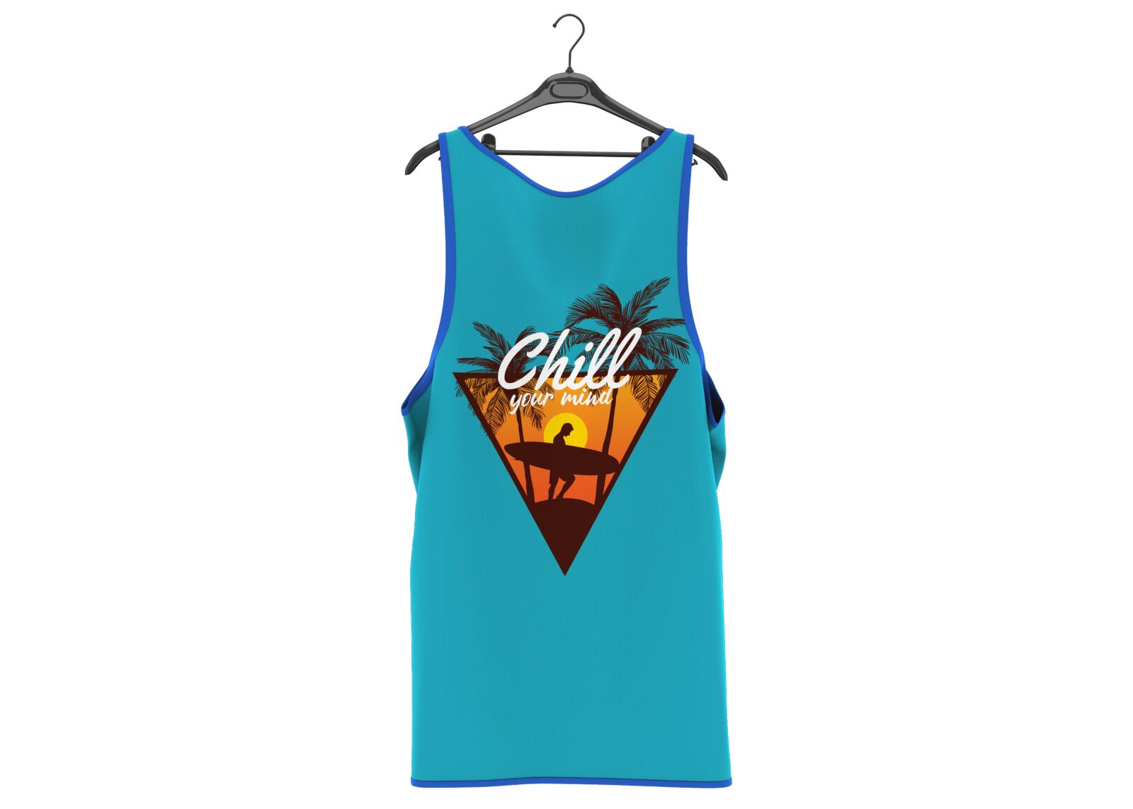 Free Back Tank Tshirt Mockup