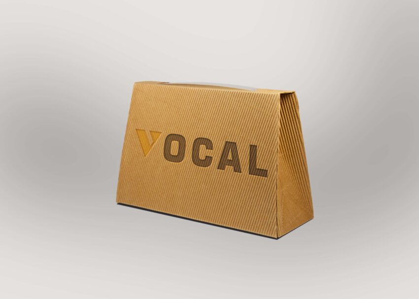 Free Bag Box Logo Mockup