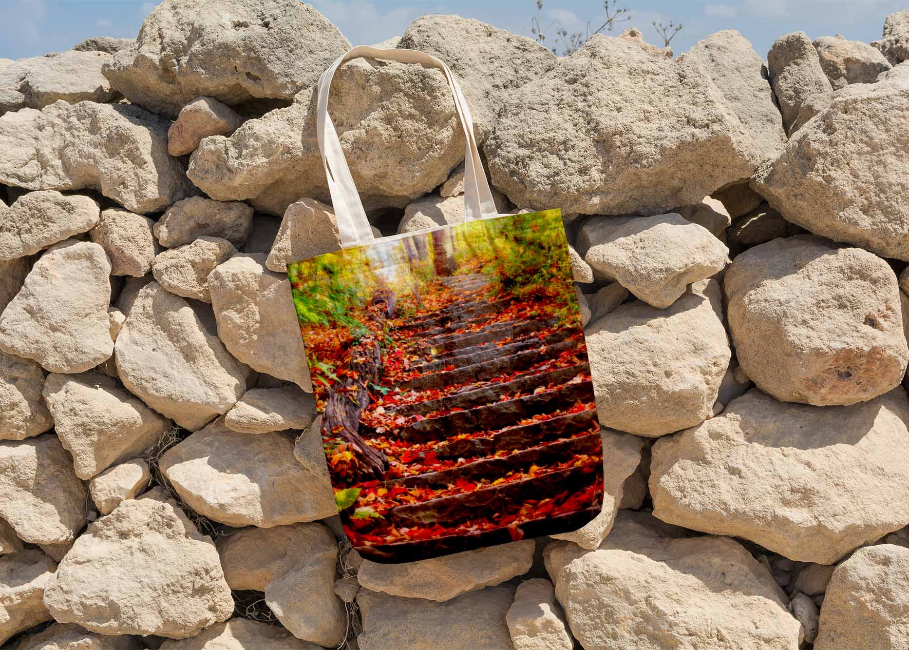 Free Beach Bag Mockup