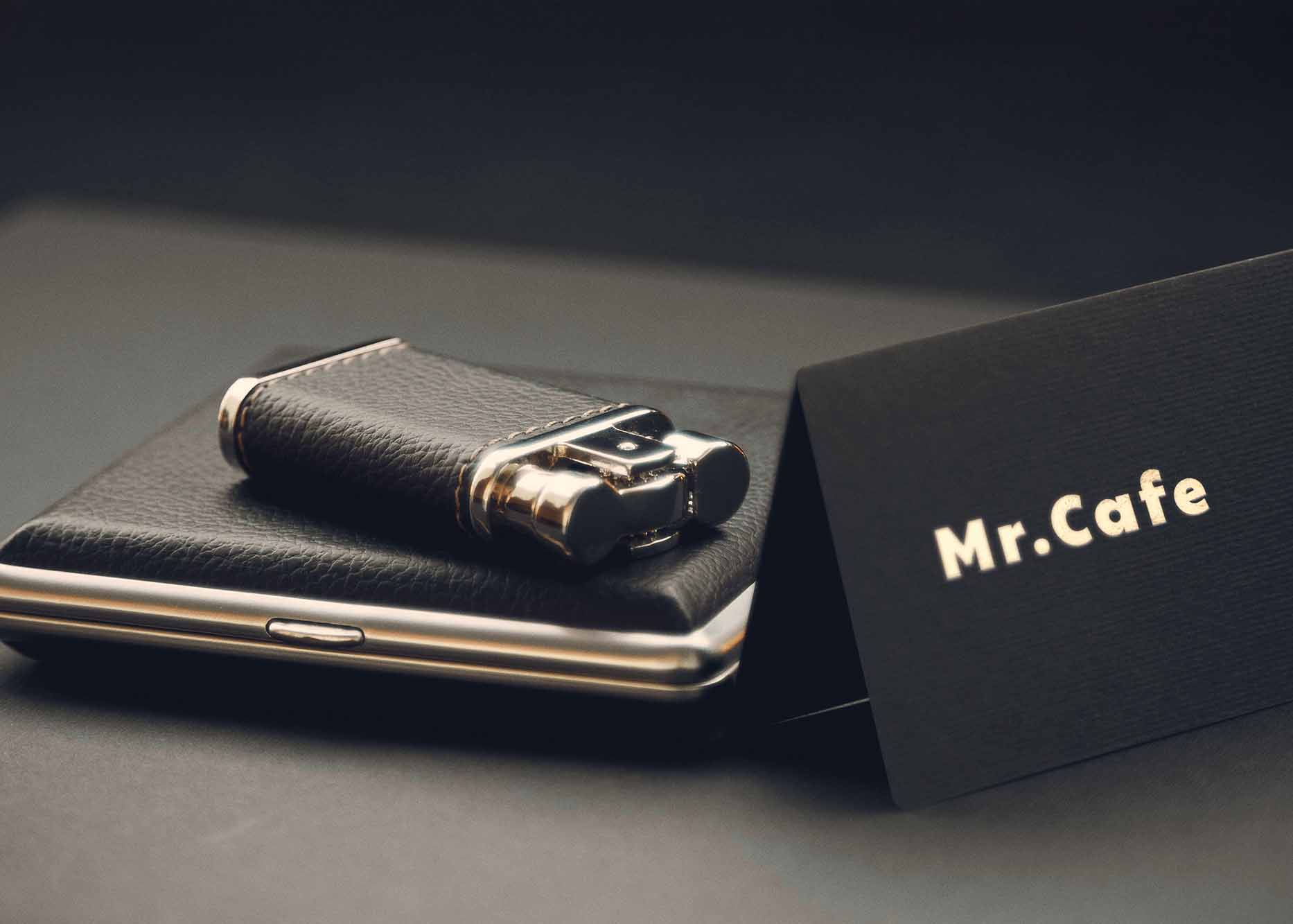 Free Black Card Lighter Logo Mockup