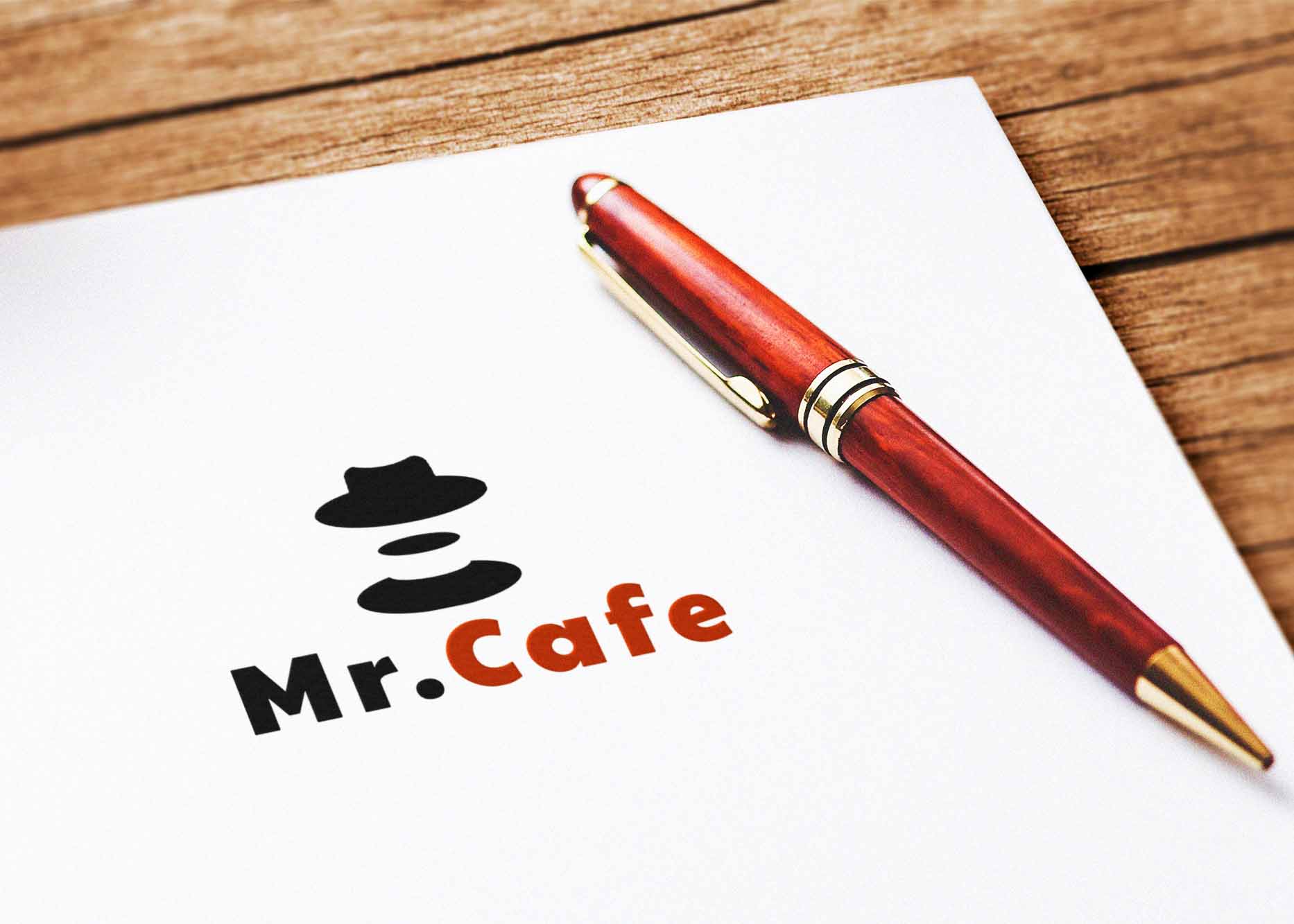 Free Black Color Texture Logo Mockup