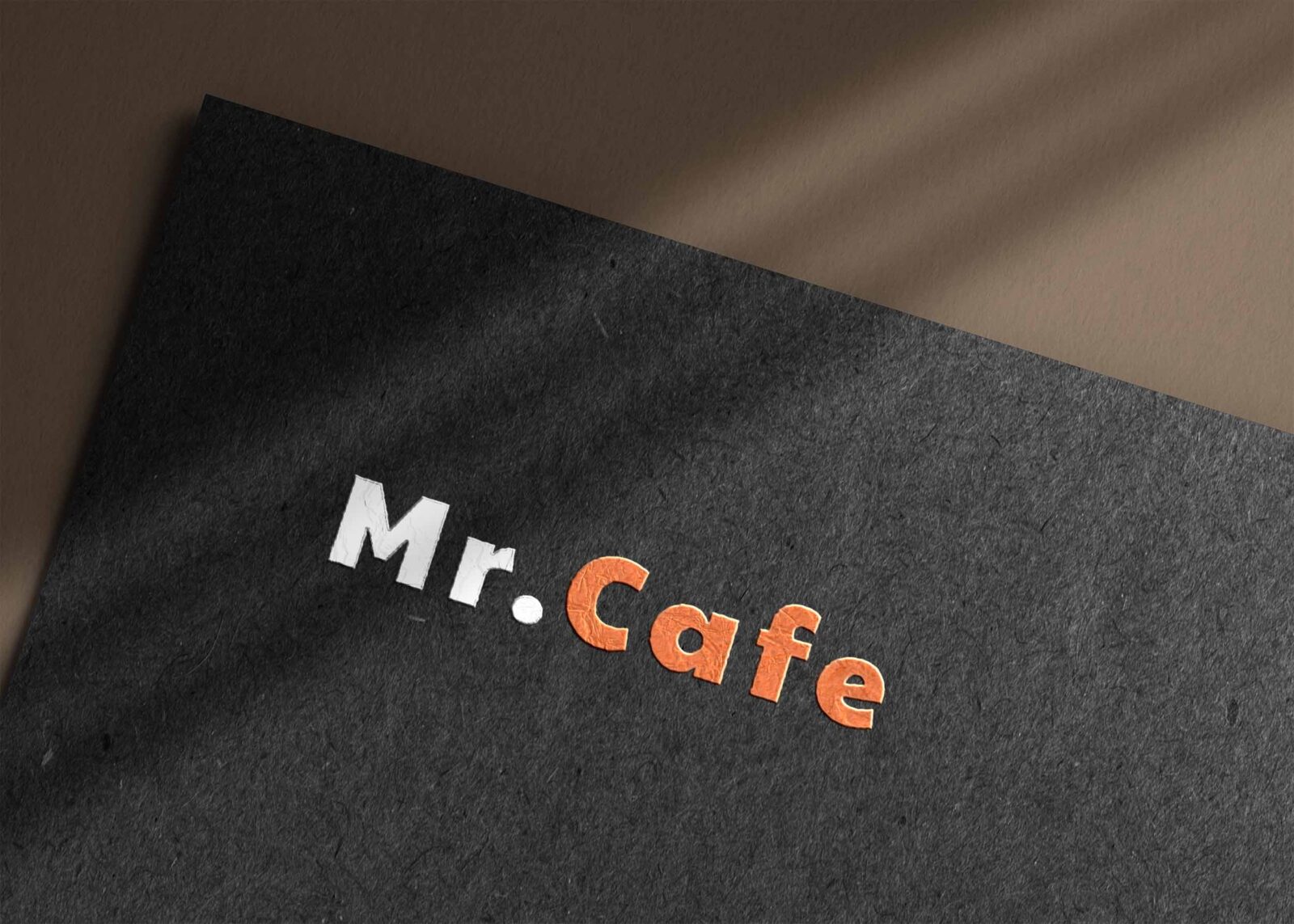 Free Black Natural Paper Logo Mockup