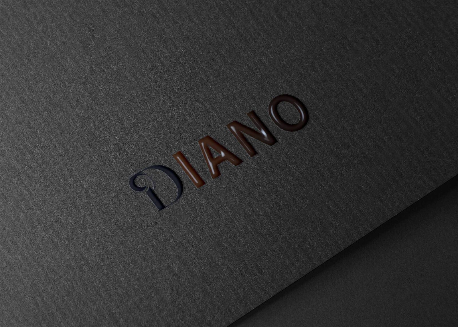 Free Black Paper Embross Logo Mockup