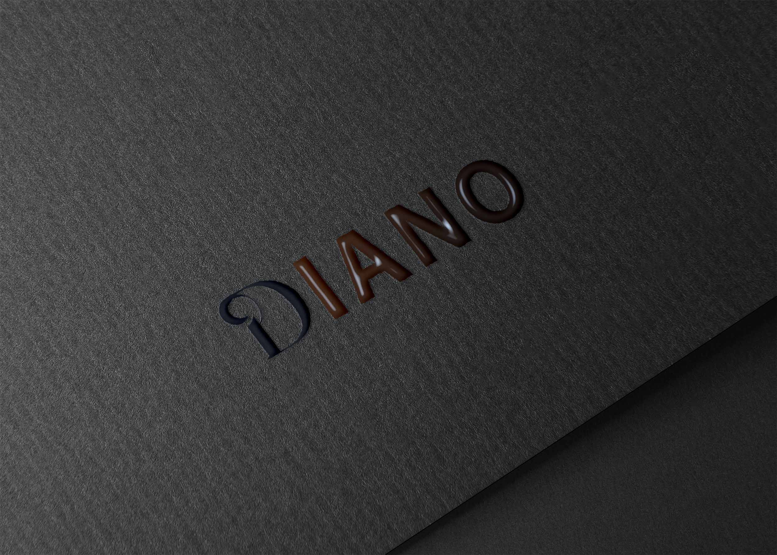 Free Black Paper Embross Logo Mockup