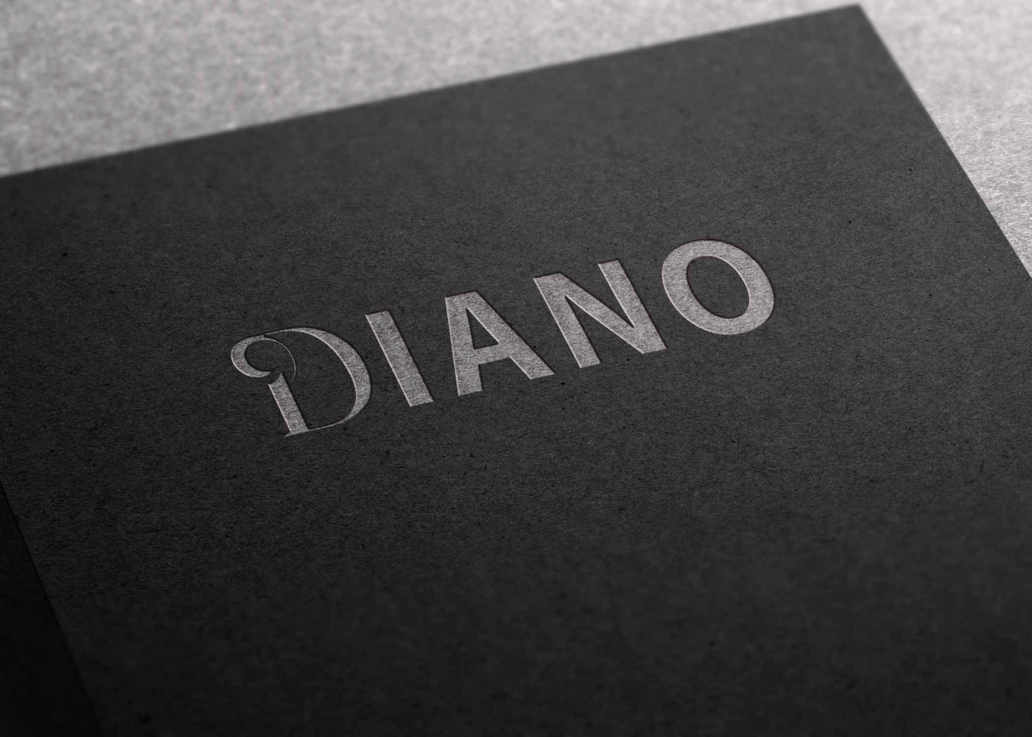 Free Black Paper PSD Logo Mockup