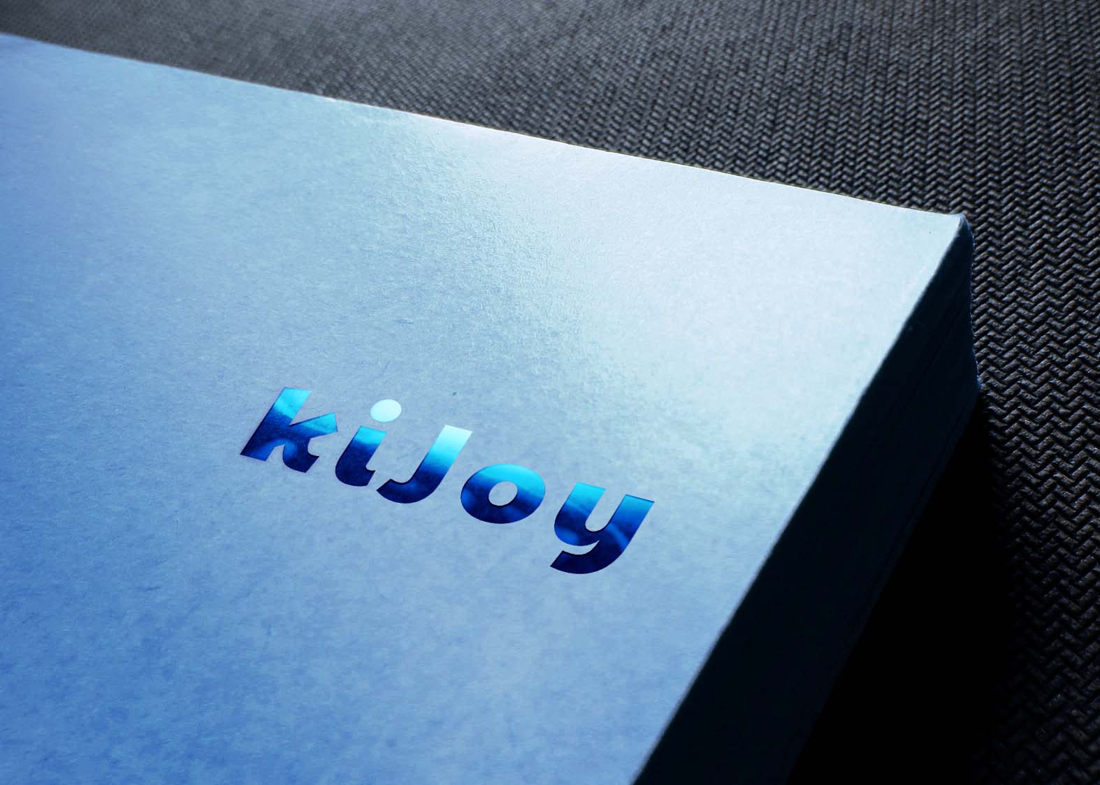 Free Blue Paper Logo Mockup