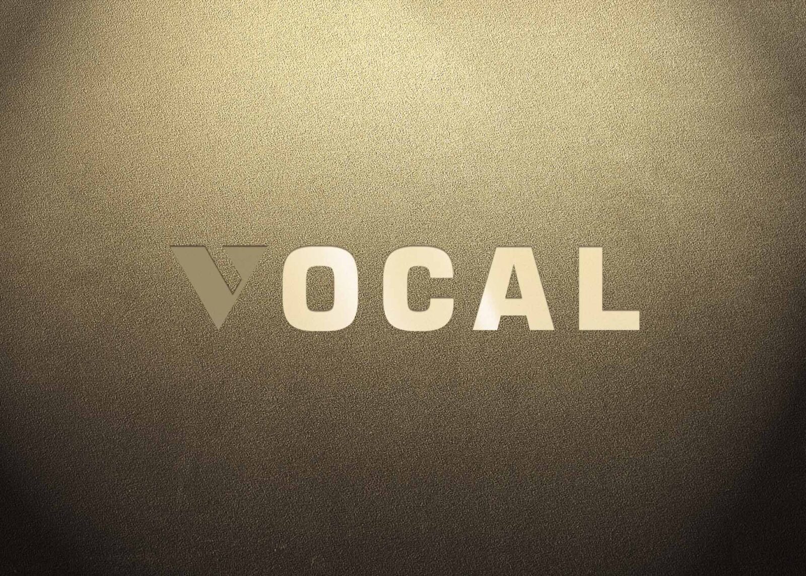 Free Brass Effect Logo Mockup