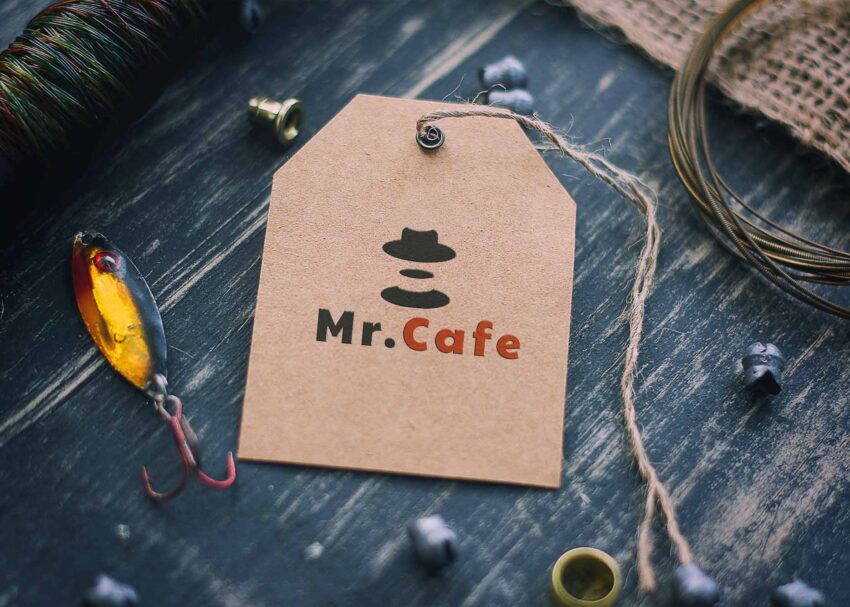 Free Brown Embossed Tag Mockup