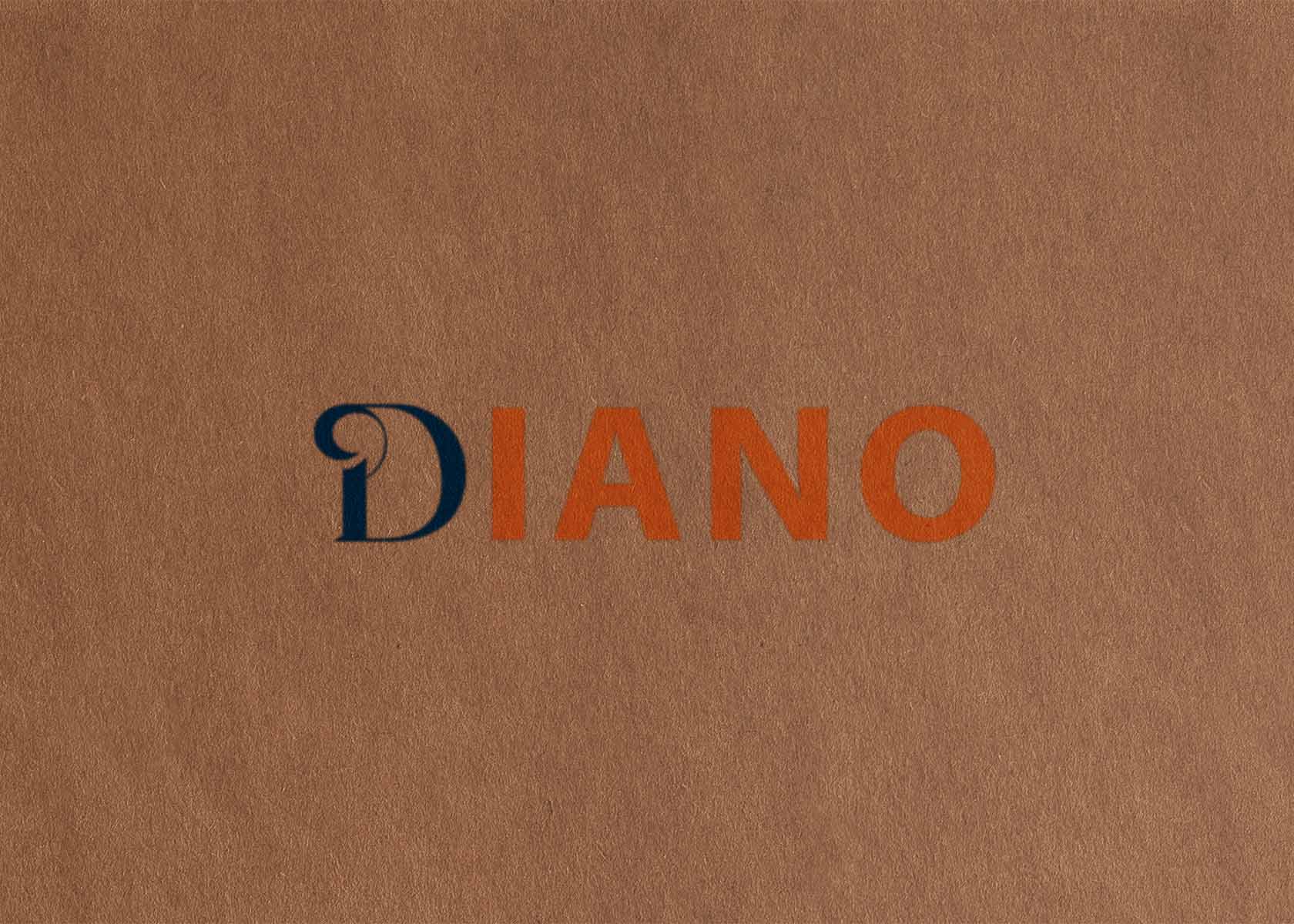 Free Brown Thin Paper Logo Mockup