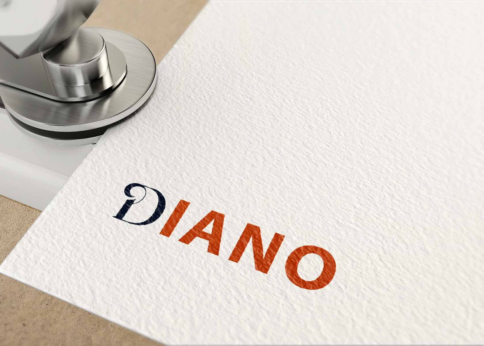 Free Closeup Paper Logo Mockup