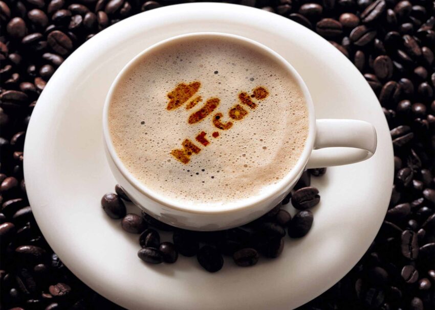 Free Coffee Cup Texture Logo Mockup