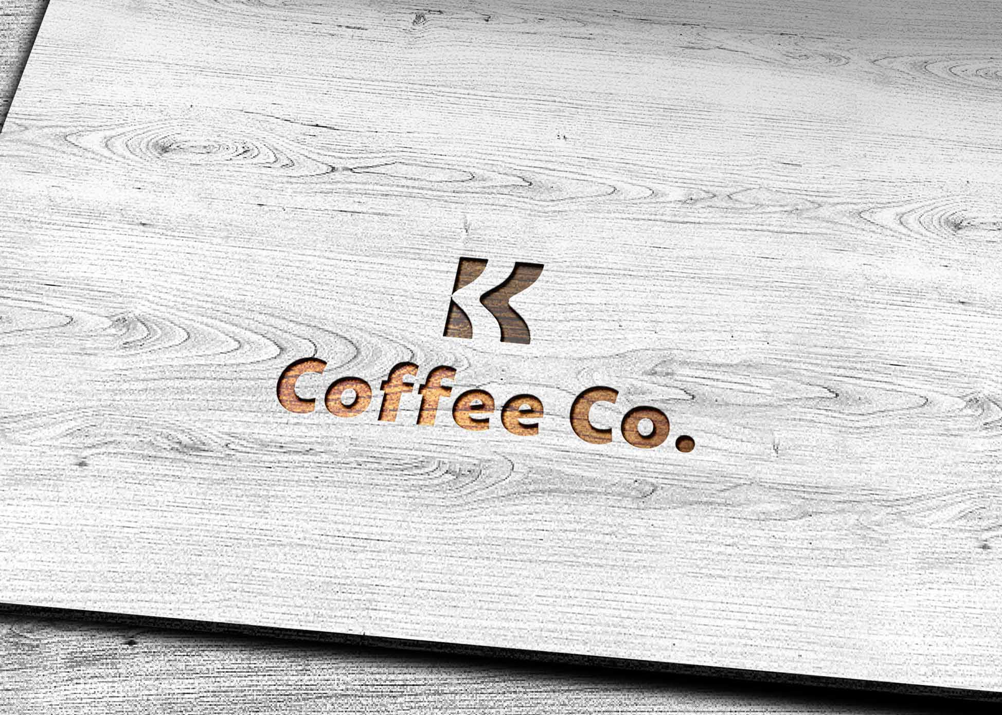Free Cutout Wood Logo Mockup