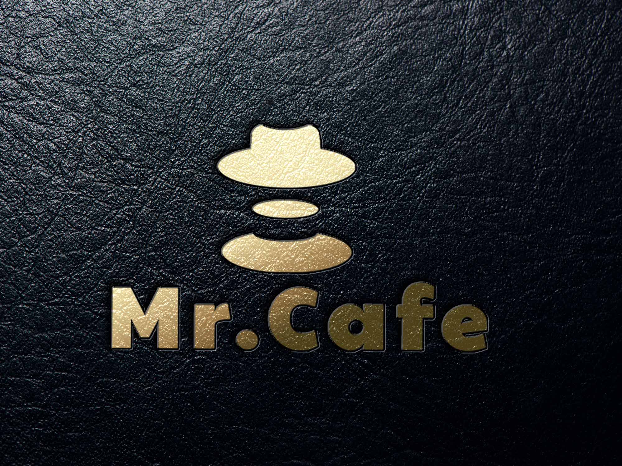 Free Dark Leather Logo Mockup