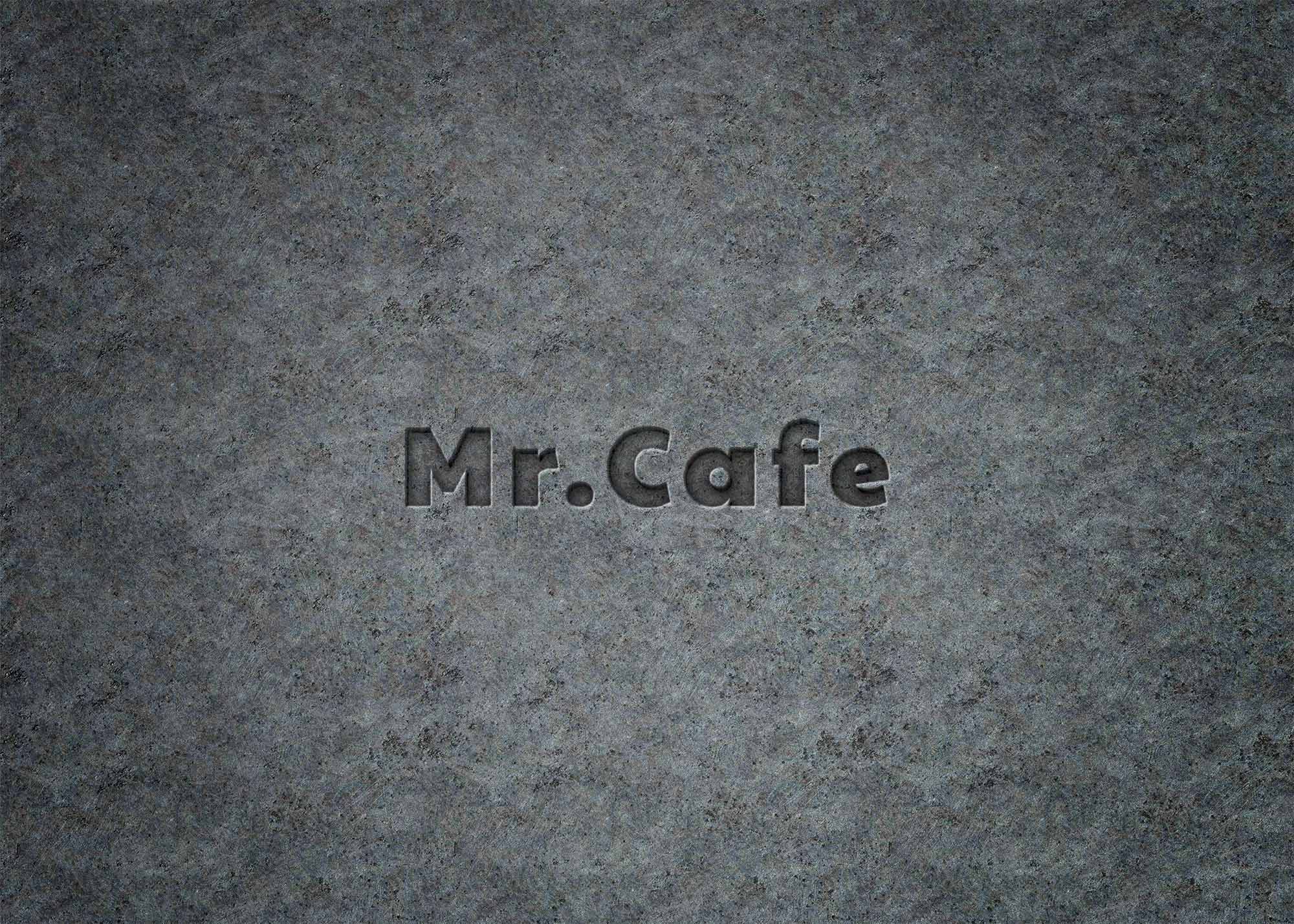 Free Darken Background Embossed Logo Mockup