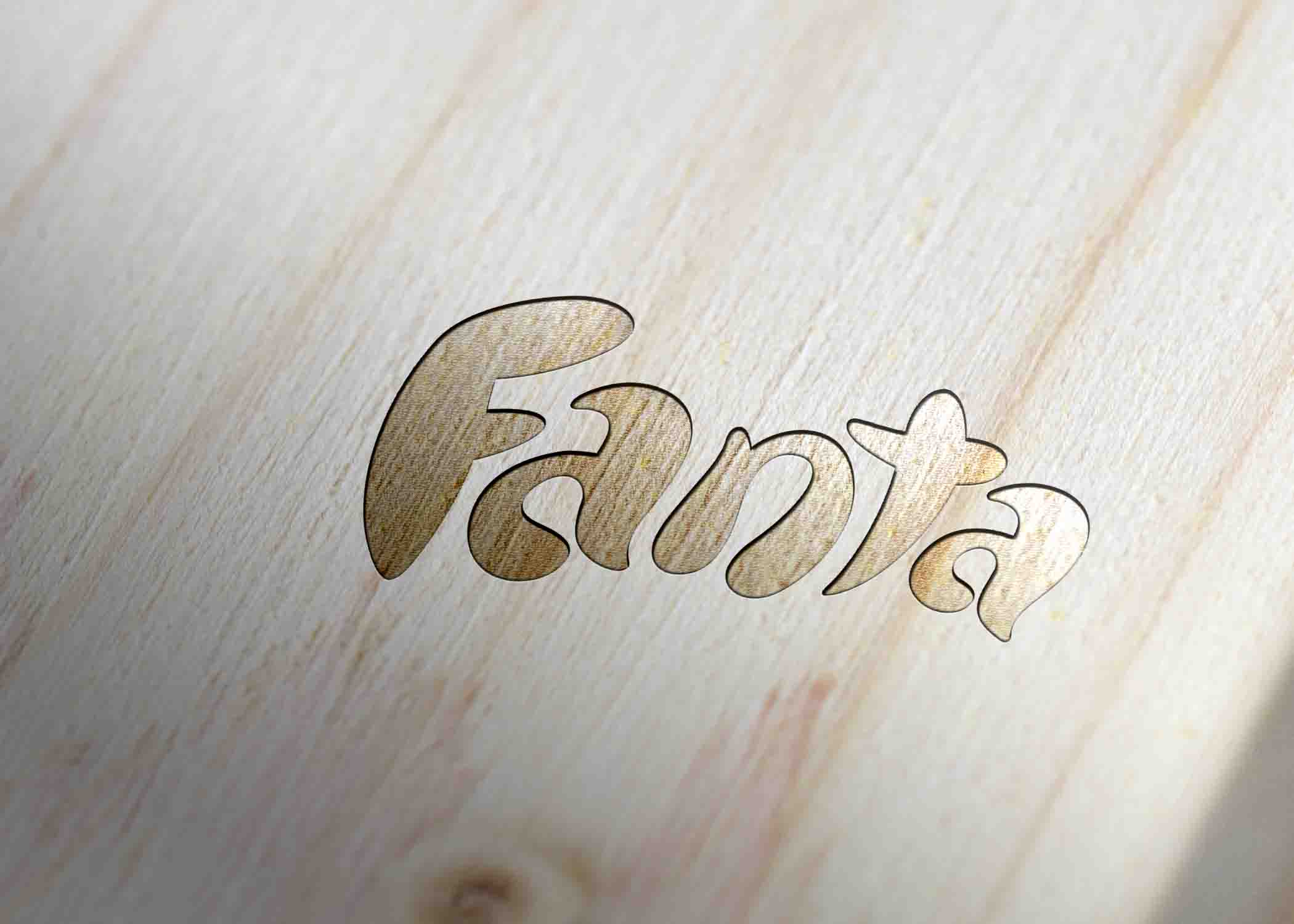 Free Darken Wood Logo Mockup