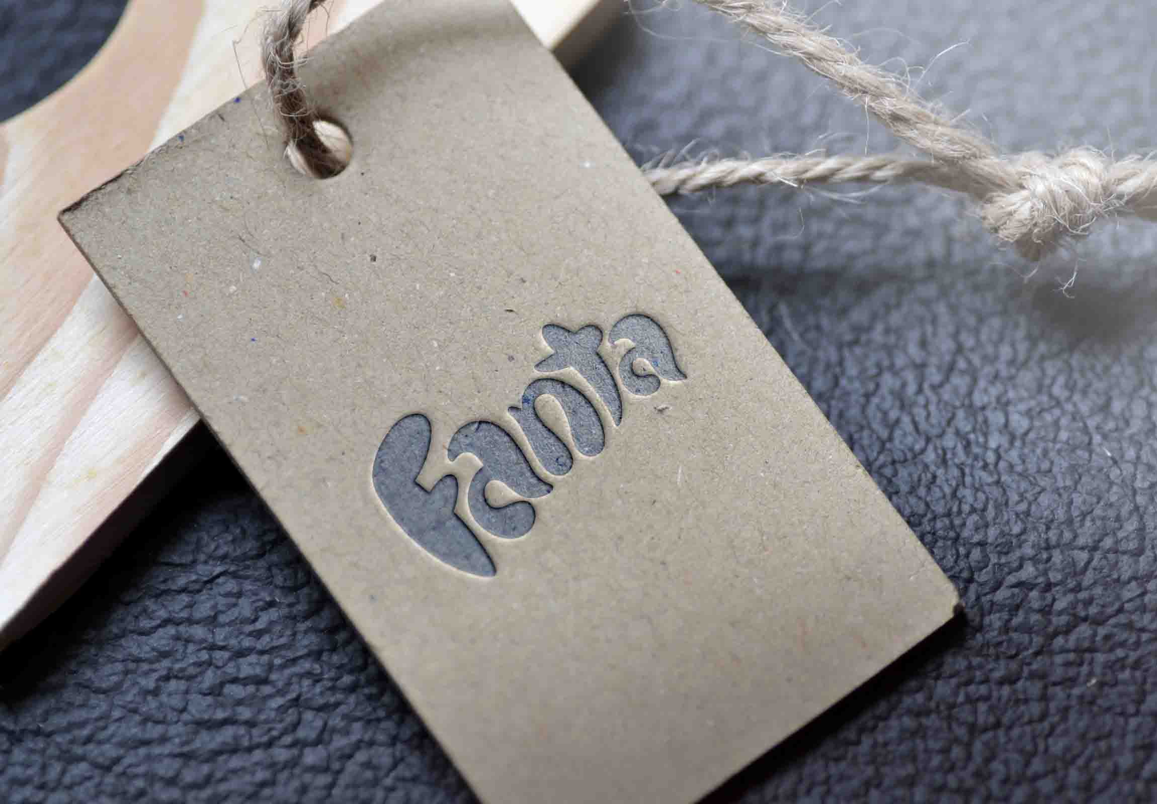 Free Embossed Darken Logo Mockup