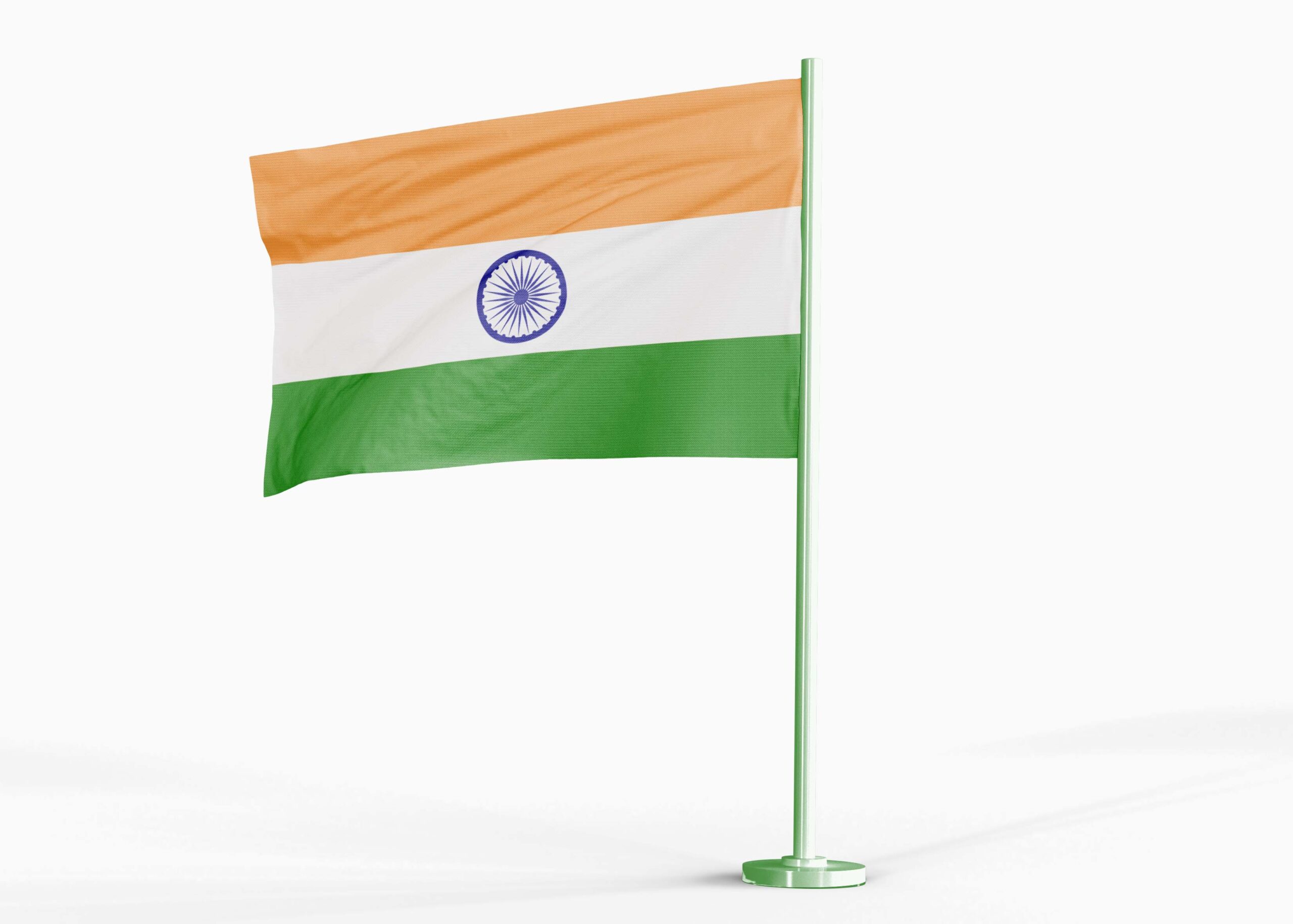 Free India Flag Mockup