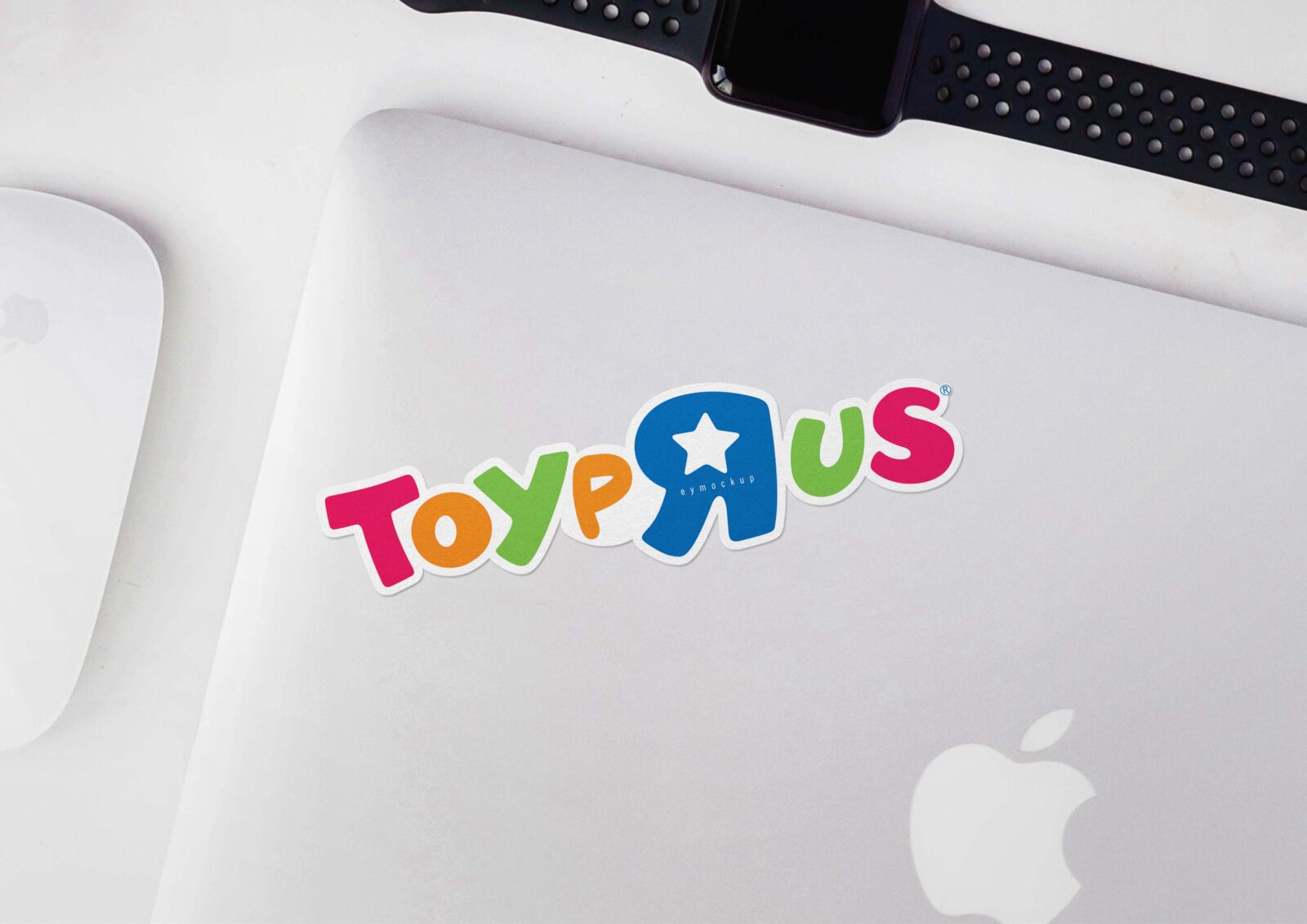 Free Sticker Mockup