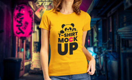 Free Thunb-up Tshirt Mockup
