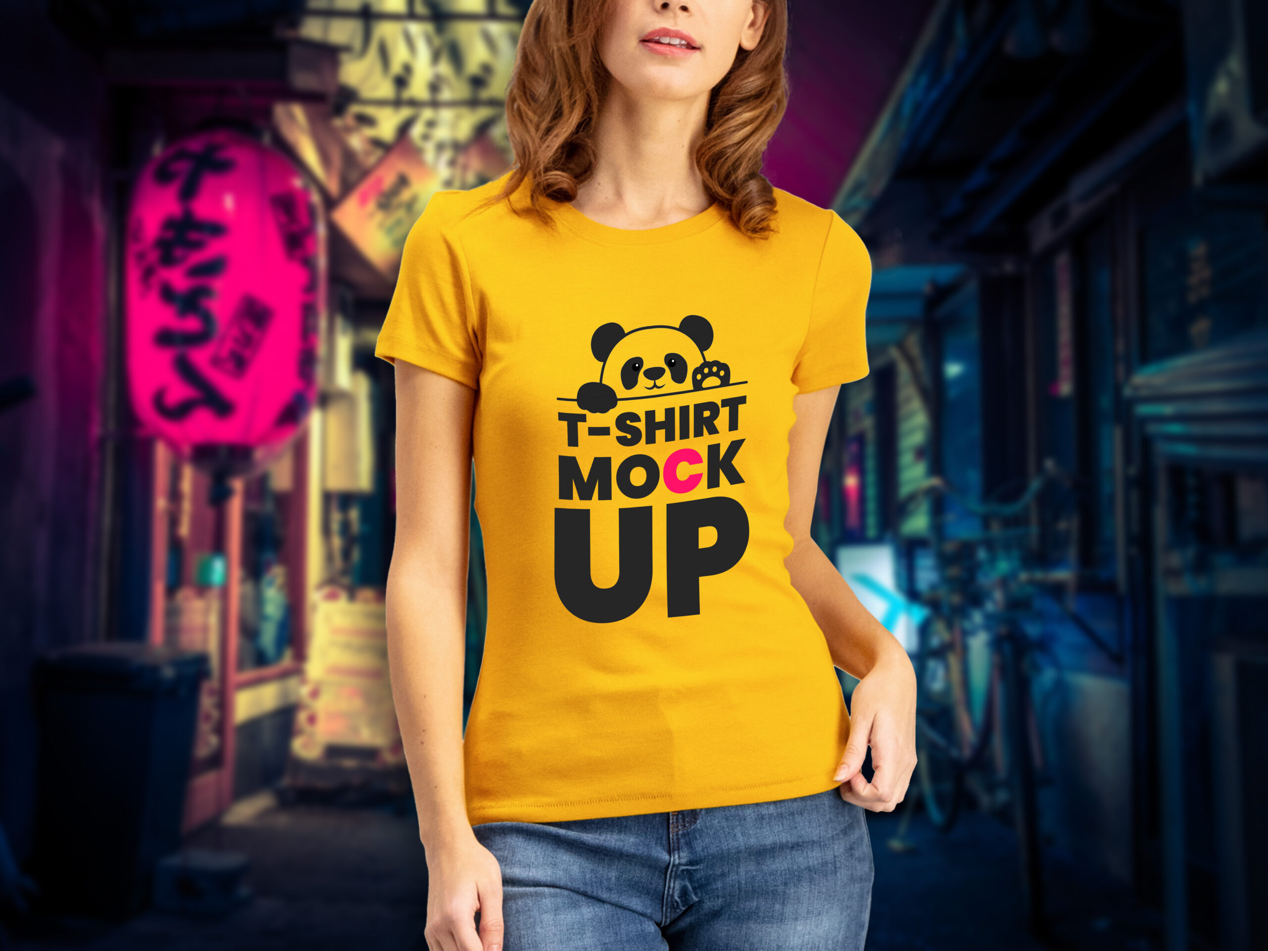 Free Thunb-up Tshirt Mockup