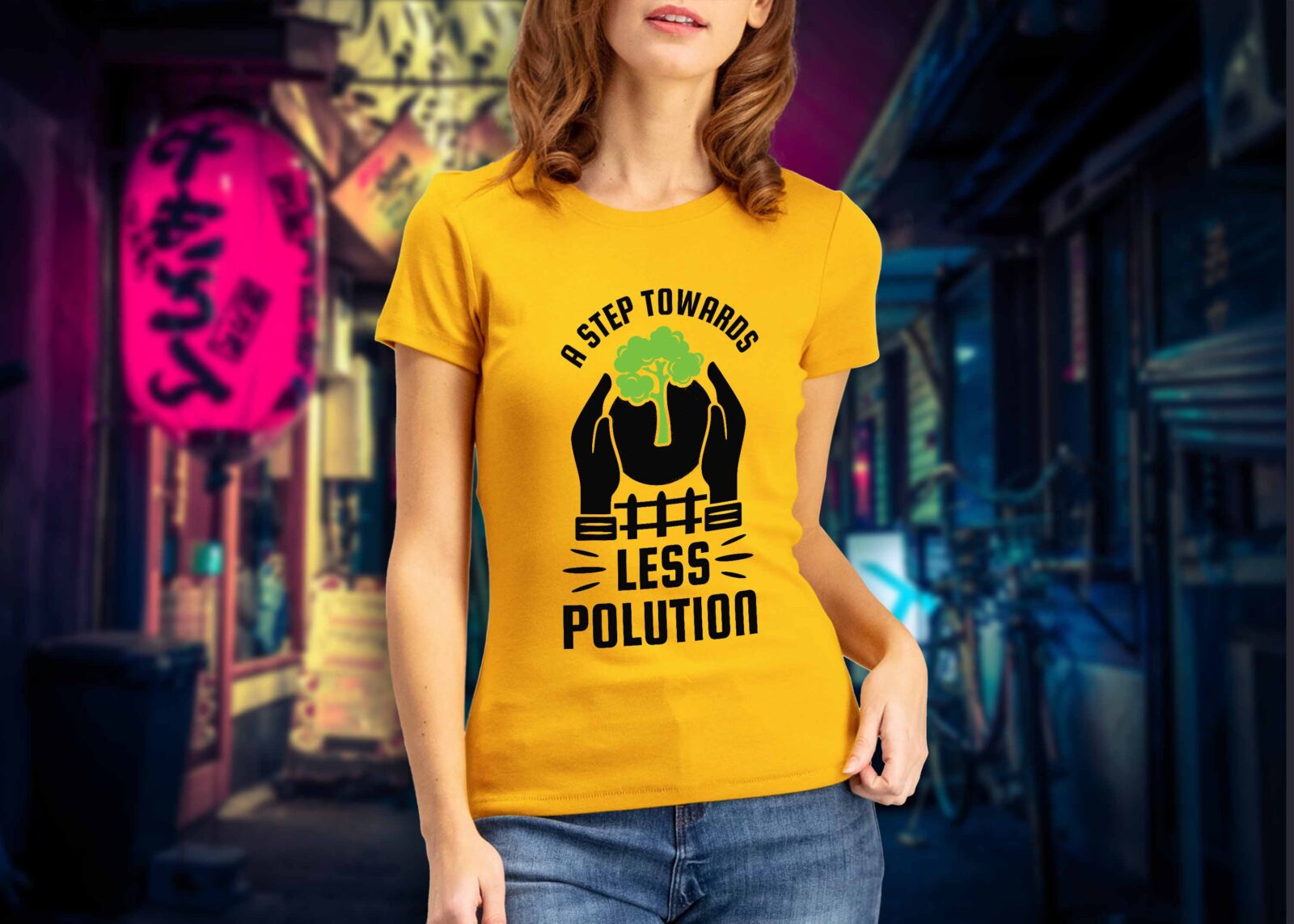 Go Green T-shirt Design