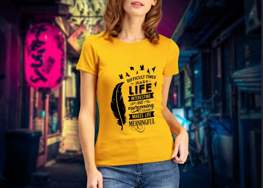 Make Life Meaningful T-shirt Design (1)