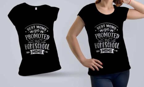 Promoted Homeschool Mom T-shirt Design (1)