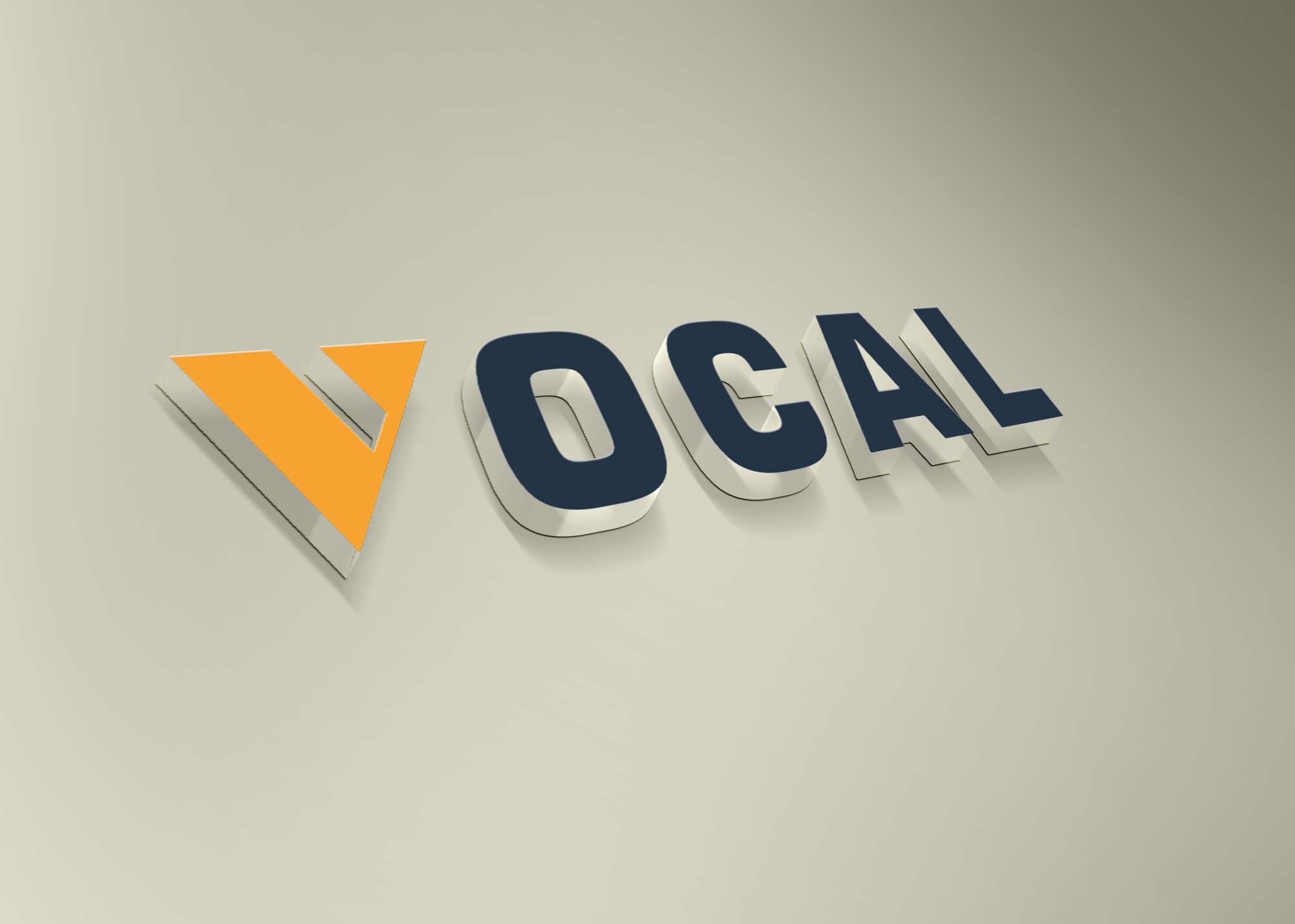 Realistic Simple 3D Logo Mockup