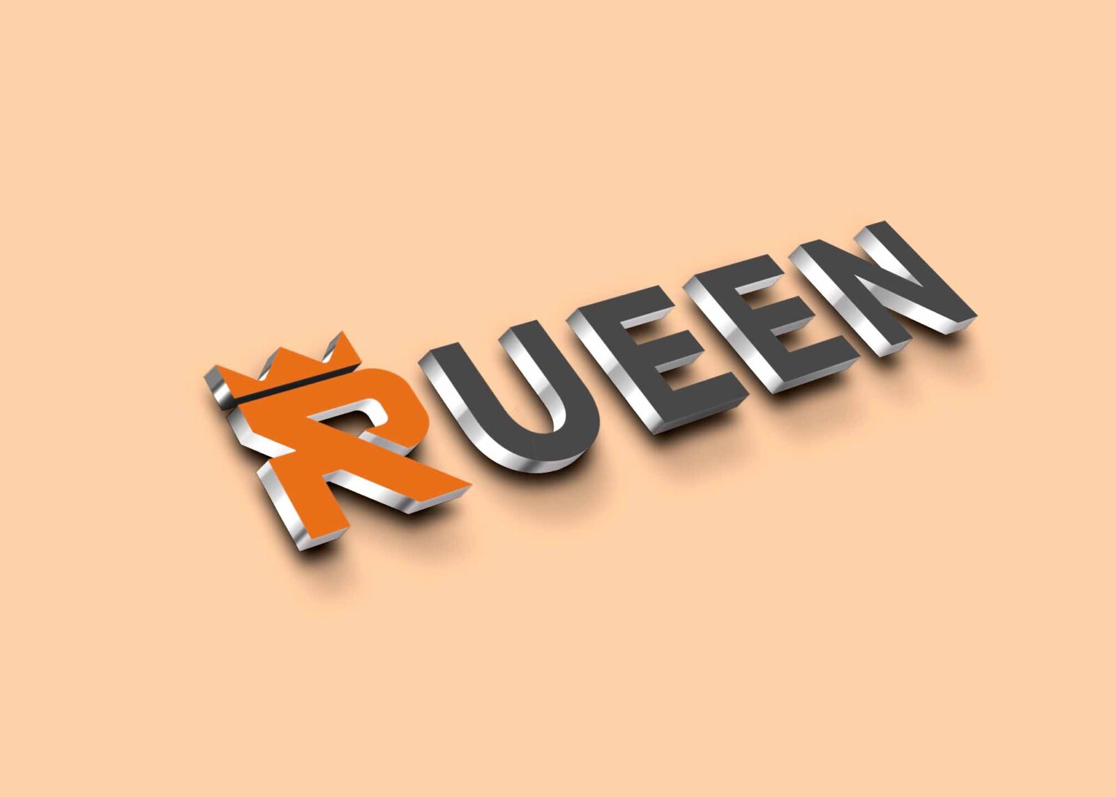 Realistic Simple Free 3D Logo Mockup