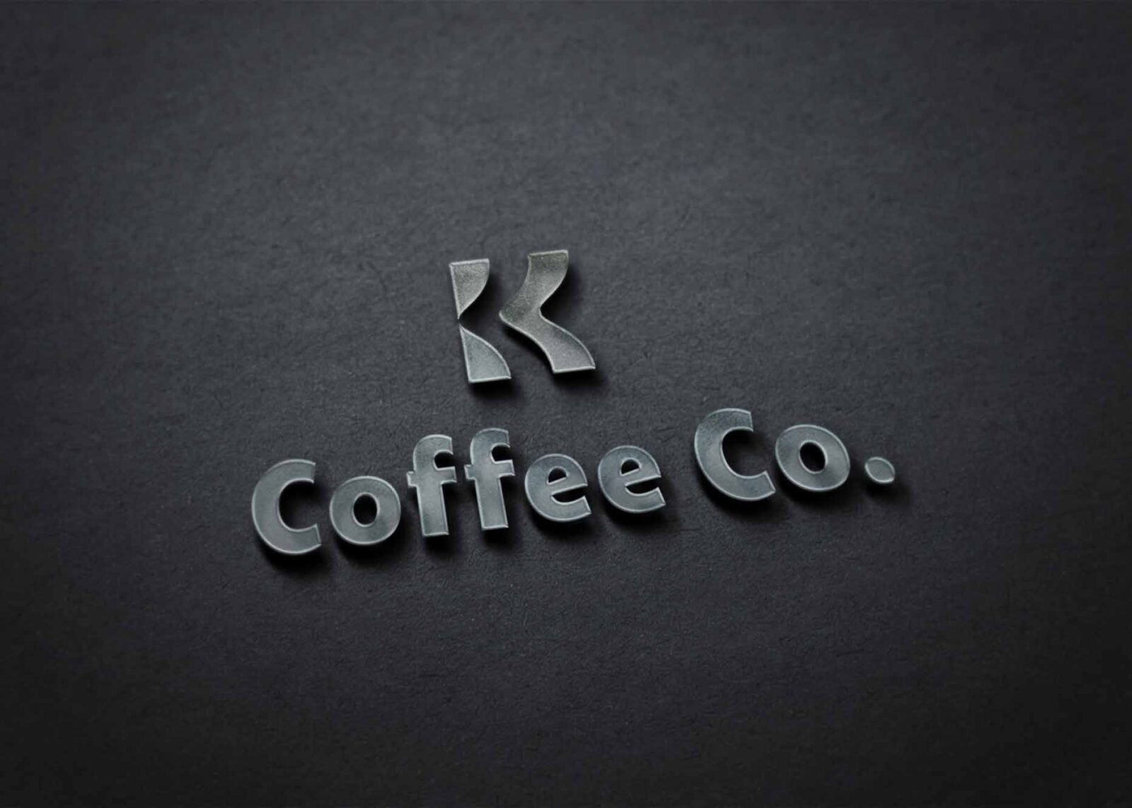 Wall Realistic 3D Logo Mockup