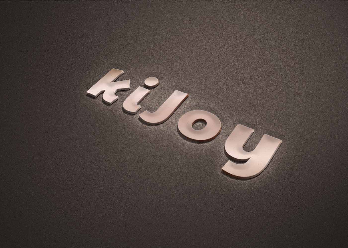 Wall Simple 3D Logo Mockup