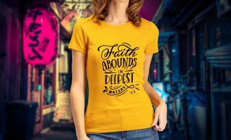 Women faith T-shirt Design (1)