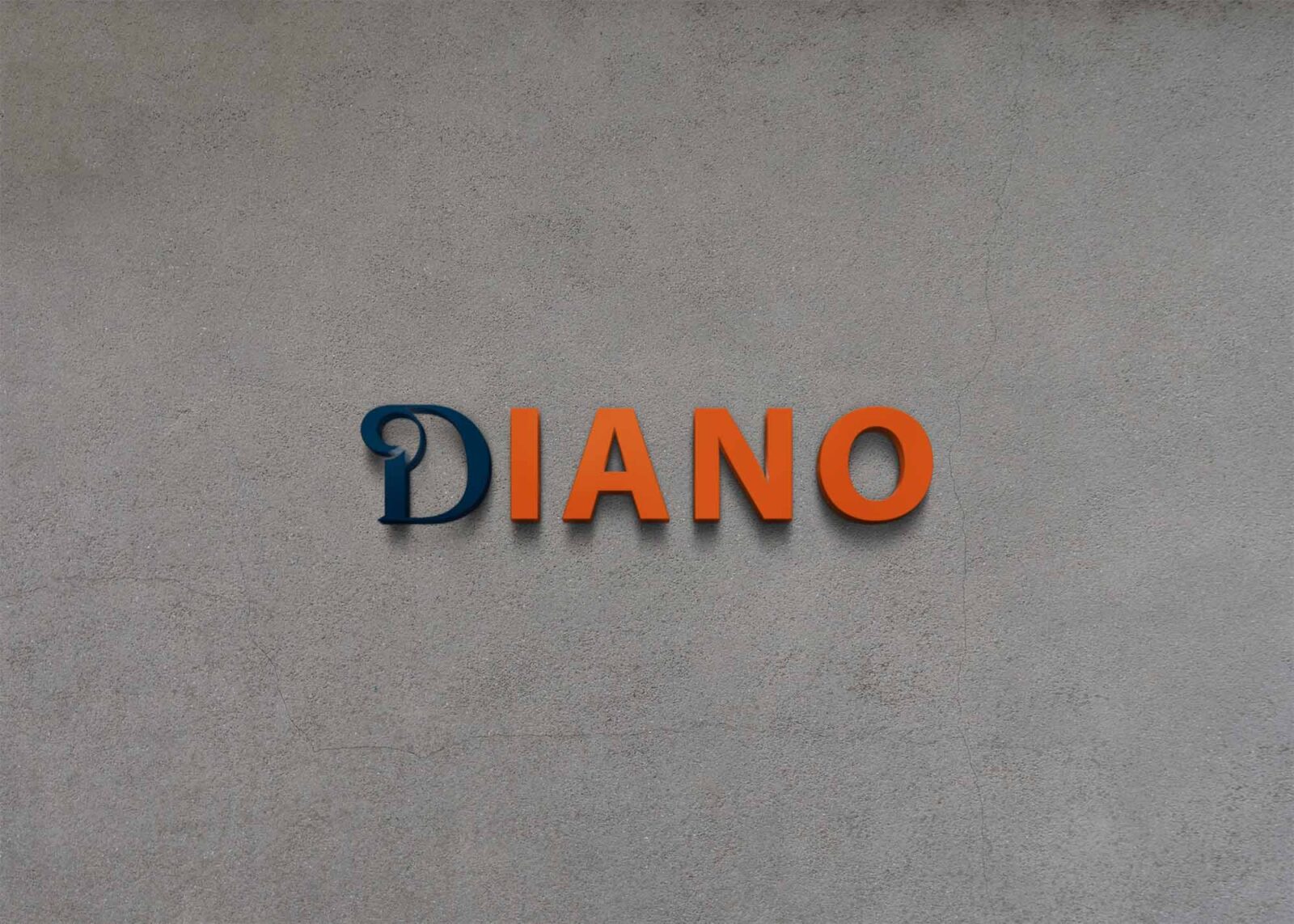 Cement Wall 3D Logo Mockup