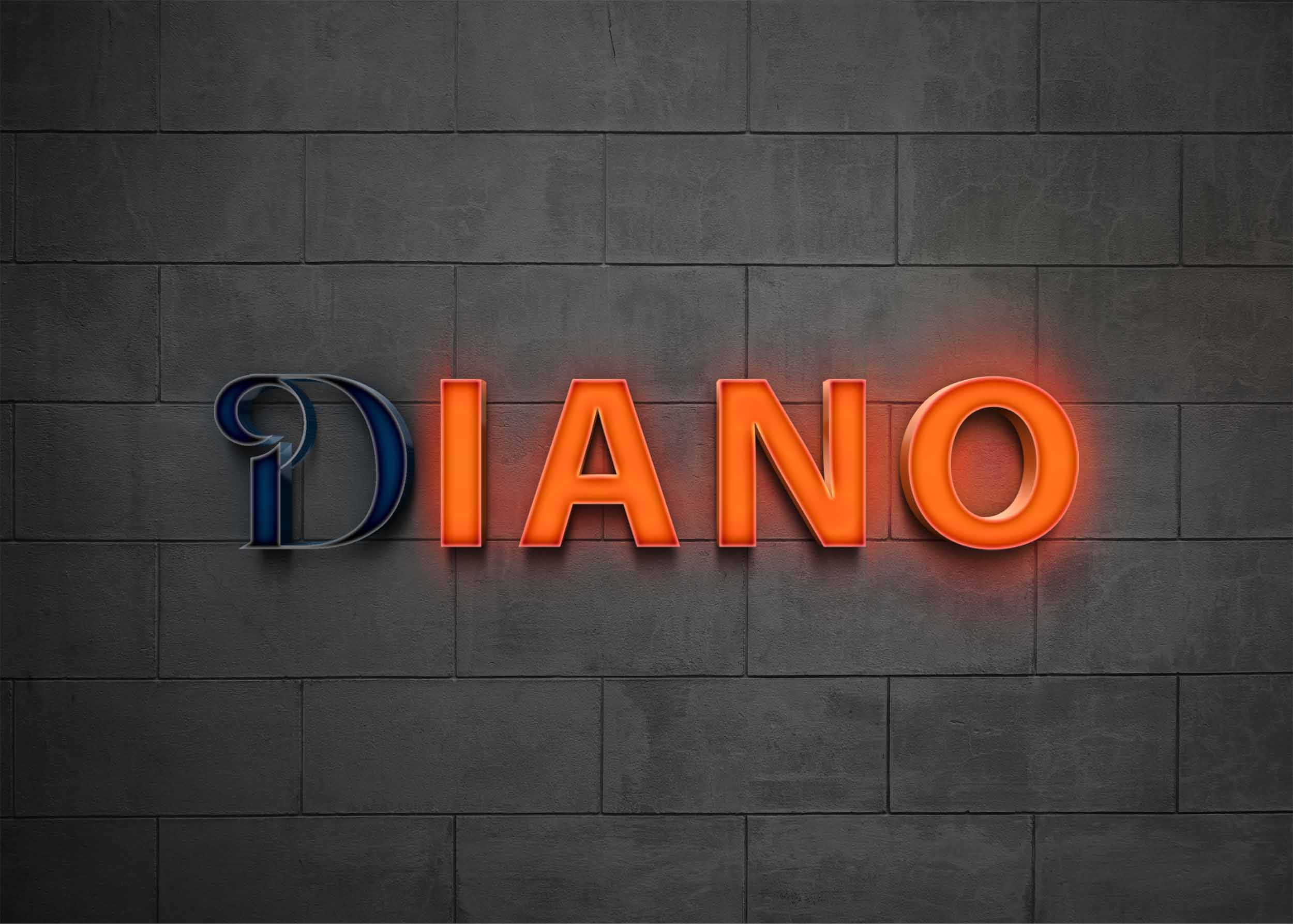 Colorful 3D Logo Mockup