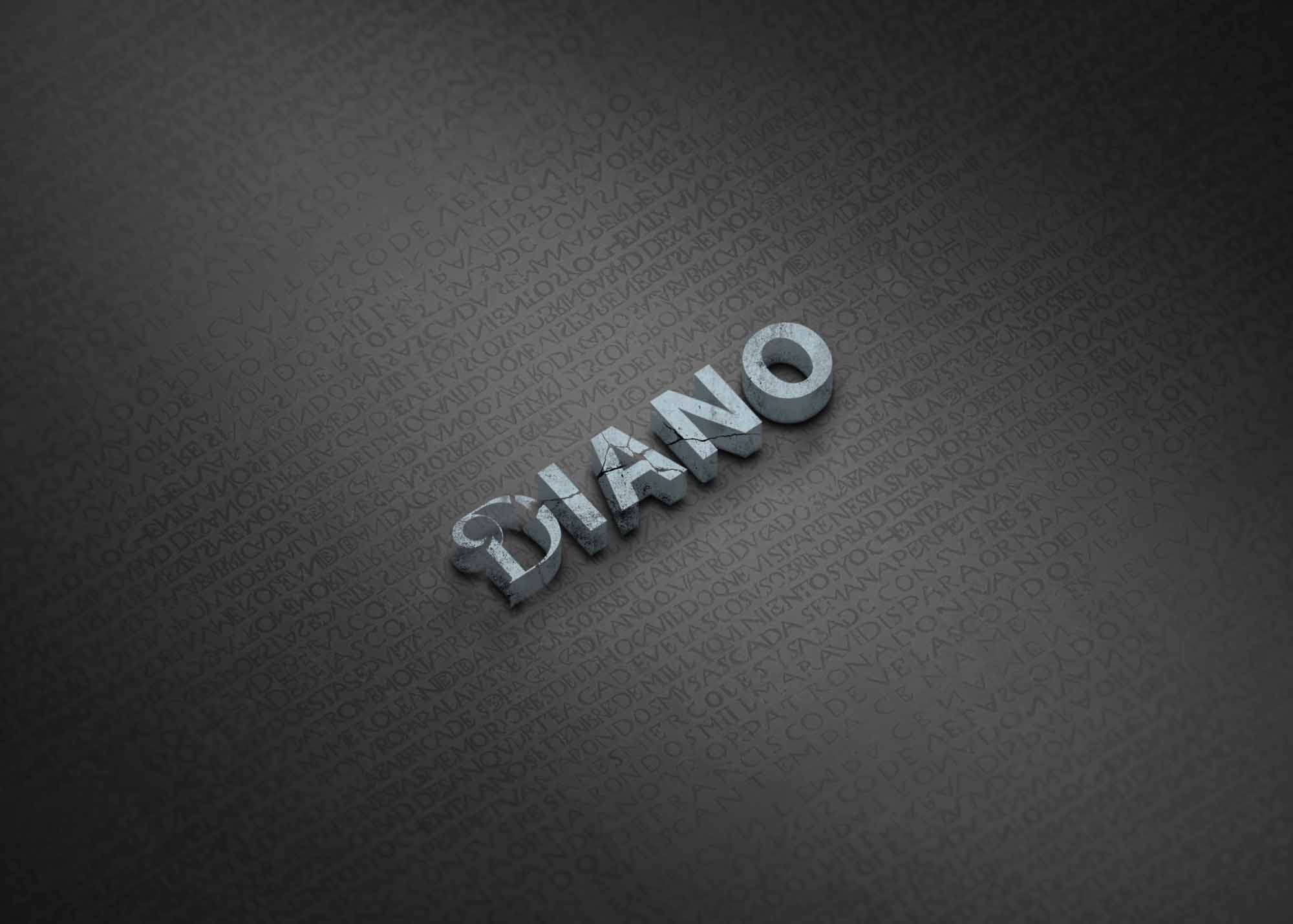 Crack Effect 3D Logo Mockup