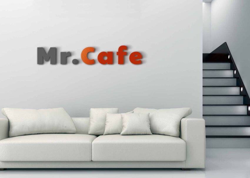 Dining Room 3D Logo Mockup