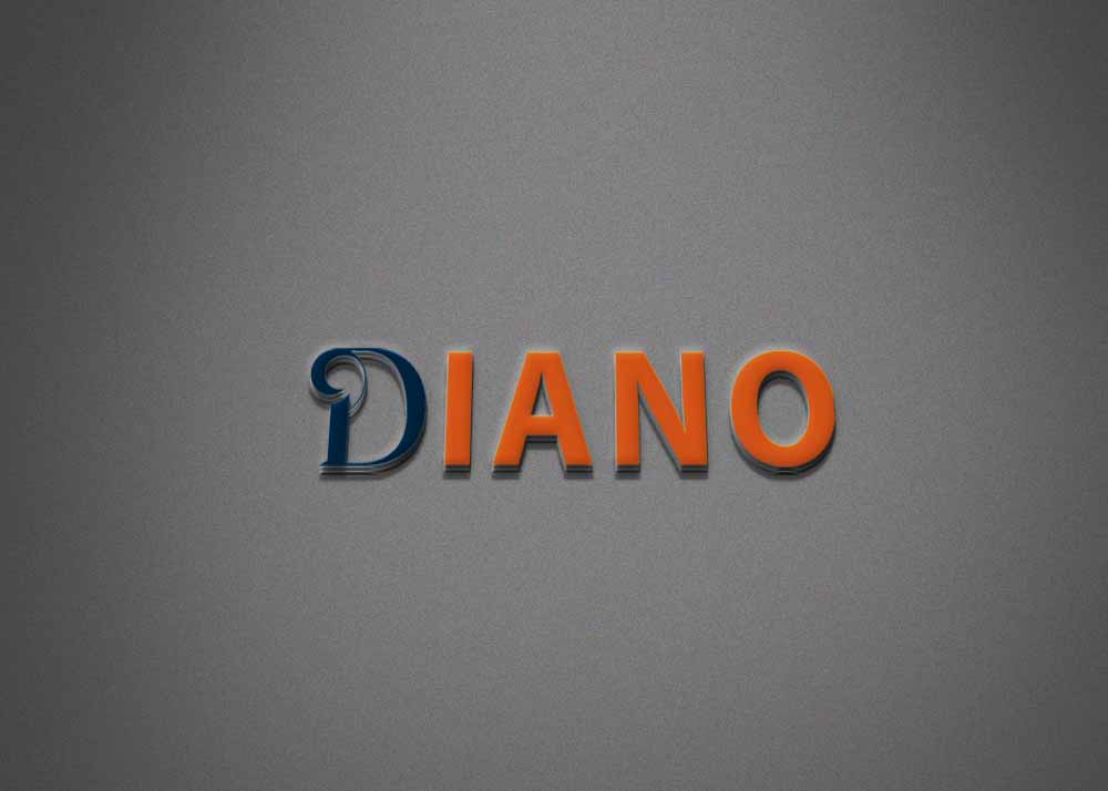 Dull Grey 3D Logo Mockup