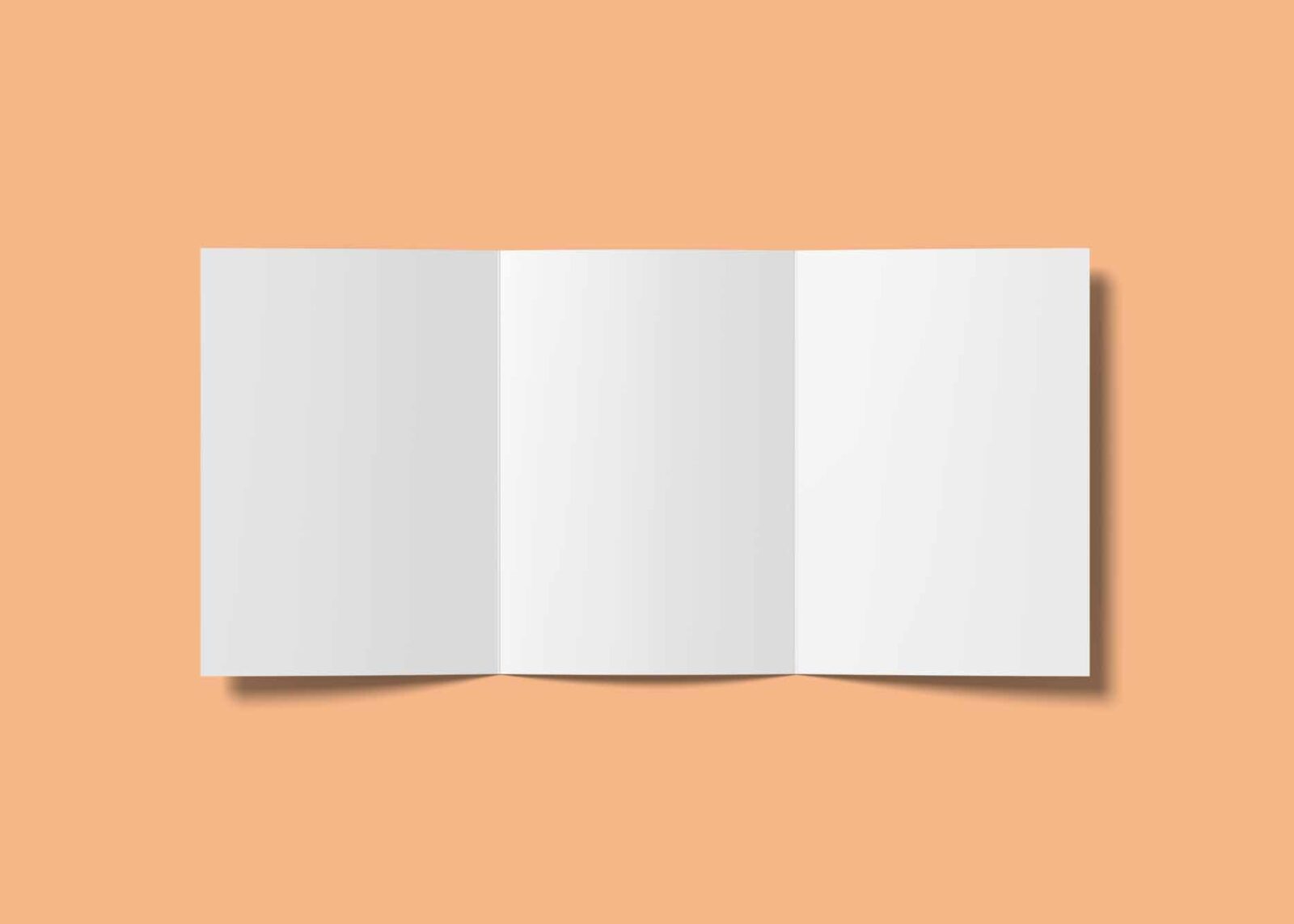 Free A5 Tri-Fold Mockup