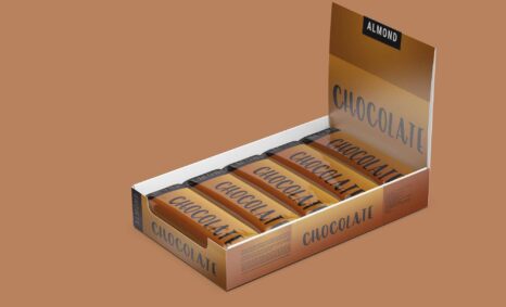 Free Chocolate Bars Box Mockup