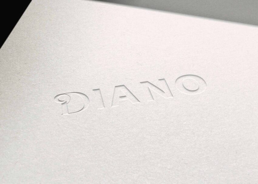 Free Embossed Paper Logo Mockup Download