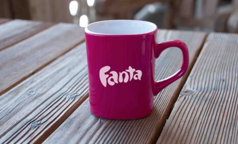 Free Fanta Cup Logo Mockup