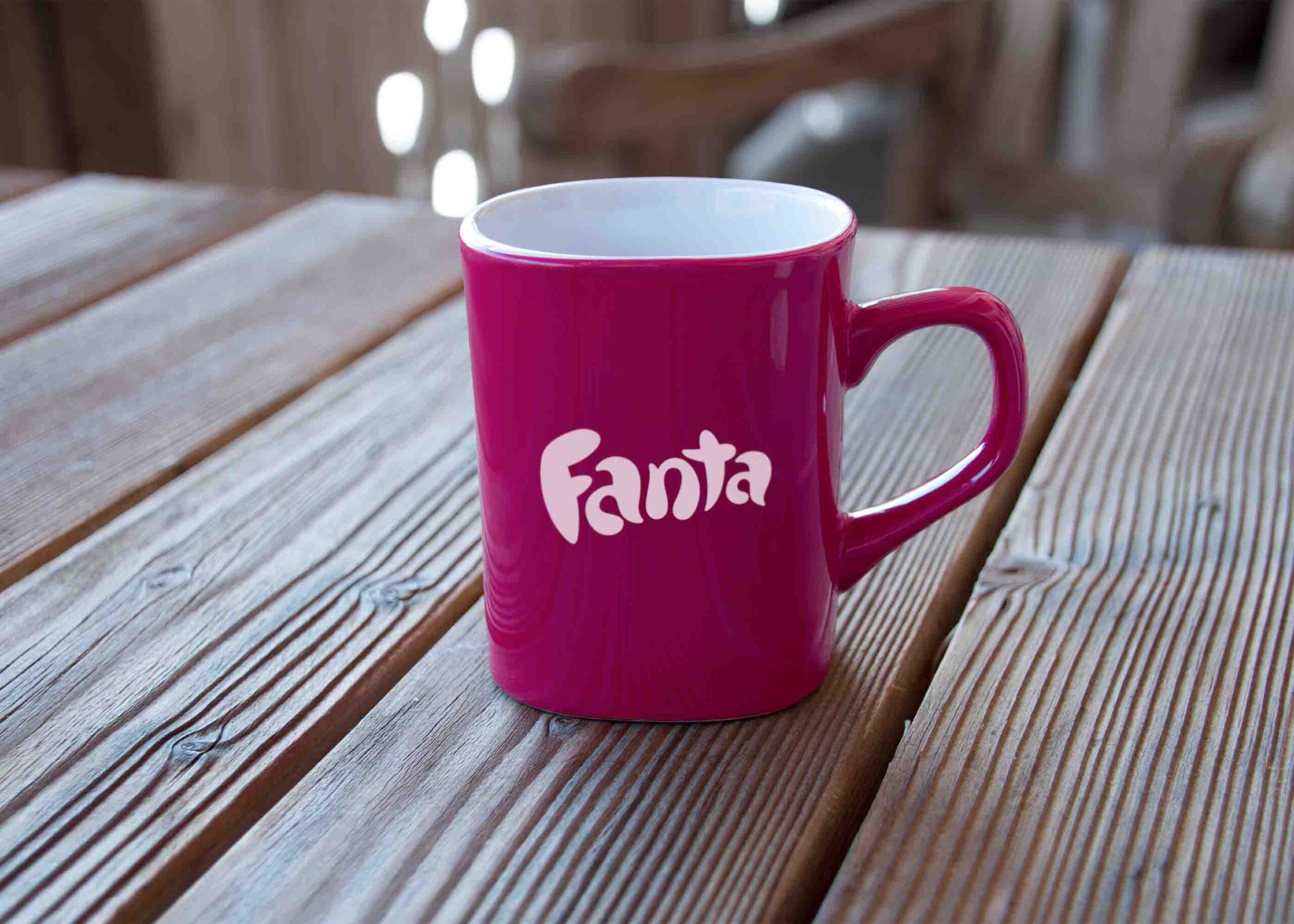 Free Fanta Cup Logo Mockup