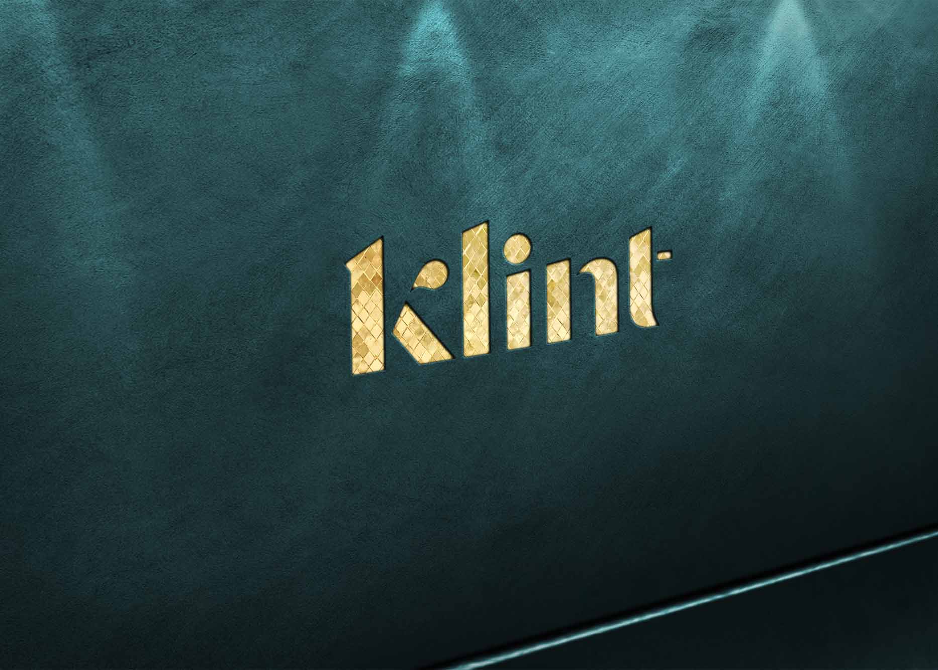 Free Gold PSD Logo Mockup