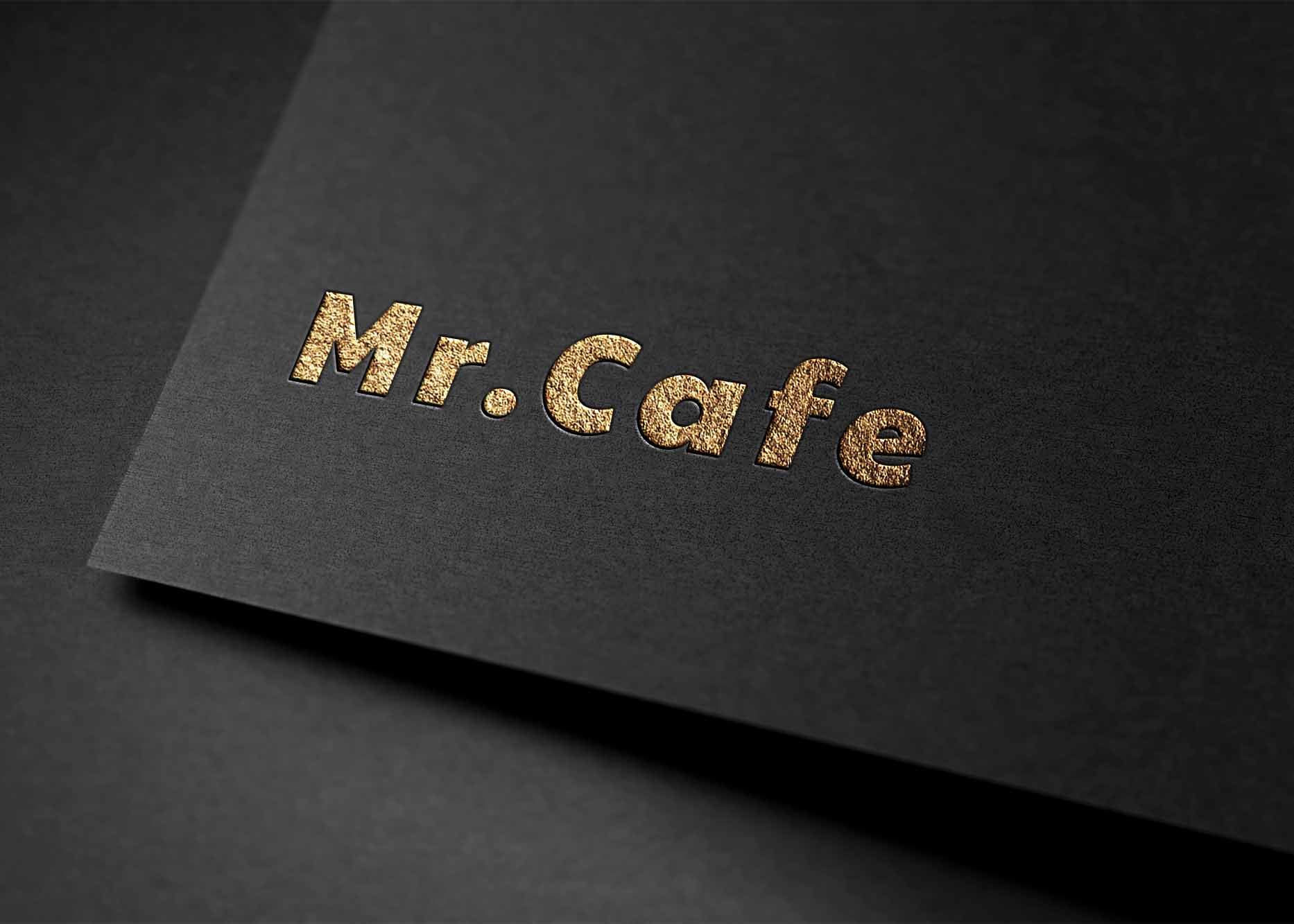 Free Gold Pressed PSD Logo Mockup