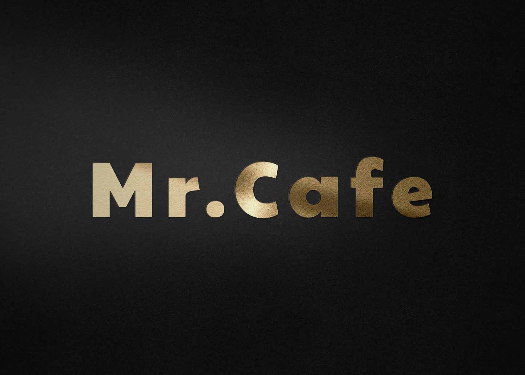 Free Golden Clean Logo Mockup